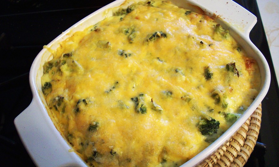 Cheesy Broccoli Casserole (Food Processor) OU Kosher Recipes