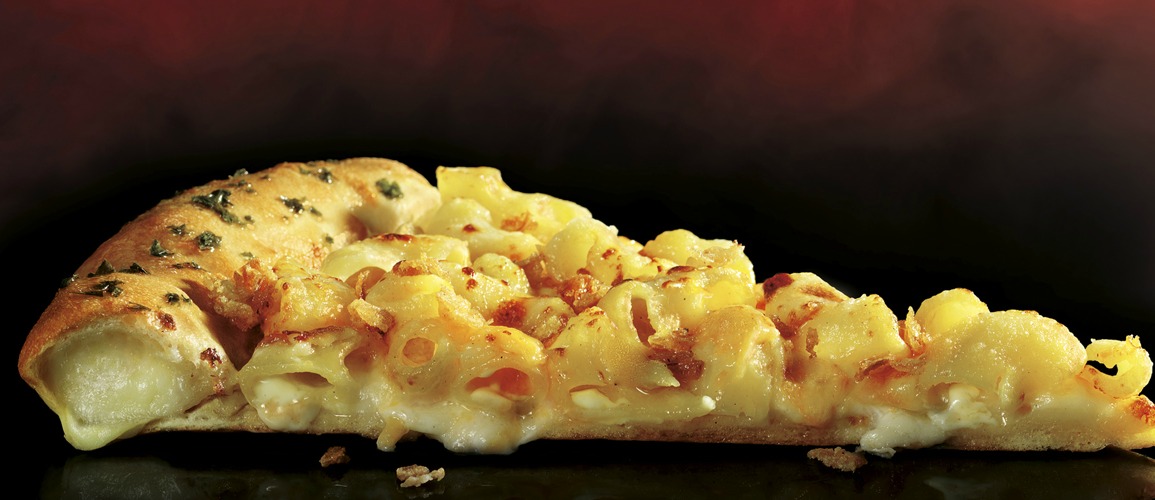 From Stuffed Crust Mac and Cheese Pizza OU Kosher