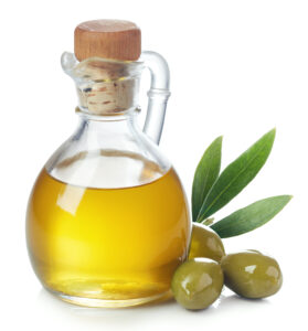 Jar of olive oil