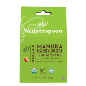Wedderpoon's honey drops mixed with eucalyptus oil.